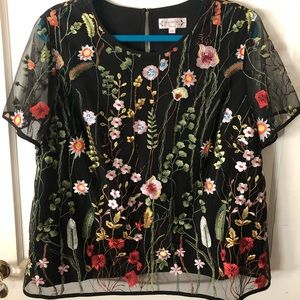 Nanette Laporte Embroidered Blouse